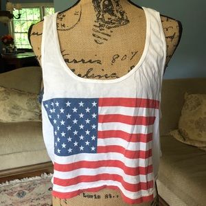 American Apparel American Flag Shirt 4th of July